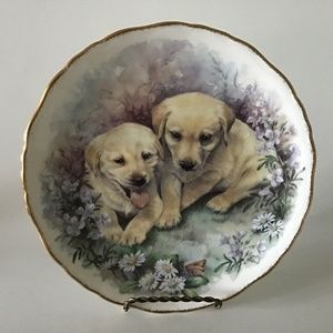 Royal Vale 2 Dogs plate